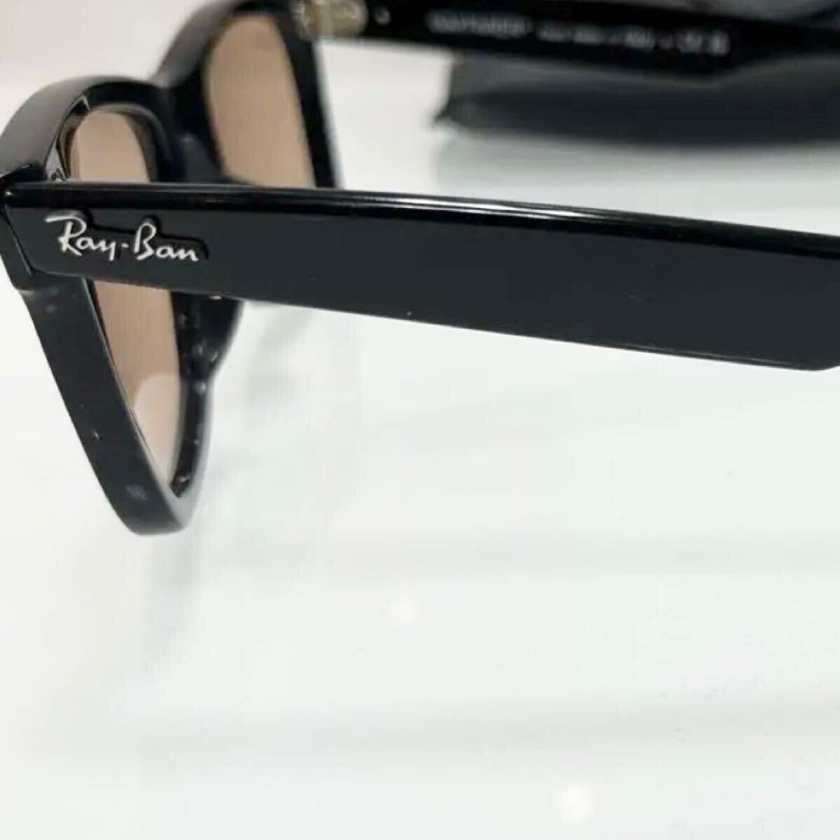新品！確実！正規品RayBan レイバン　ウェイファーラー WAYFARER RB2140F 601/4B 52 アジアンフィット ブラック/ピンク(オレンジ) ケース黒_画像2