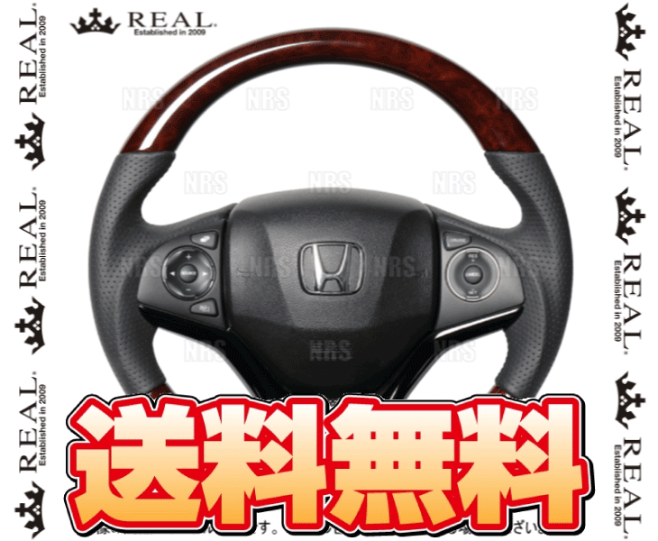 REAL レアル オリジナル (ブラウンウッド/ブラックユーロステッチ) グレイス ハイブリッド GM5 2014/12～ (HNA-BRW-BK
