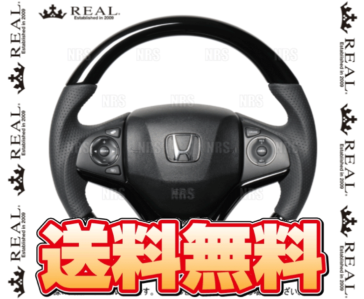 REAL レアル オリジナル (ピアノブラック/ブラックユーロステッチ) ヴェゼル ハイブリッド RU3/RU4 2013/12～ (HNA-PBW-BK
