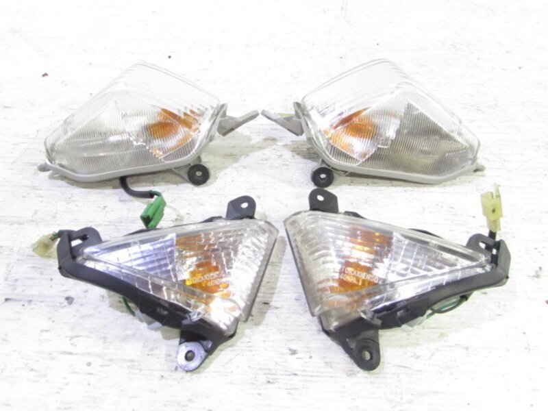 ZEXT ZZ-R1400 ZXT40A 点灯OK 純正 ウインカー 前後SET クリア 検※ ZGT40E ZGT40A ZGT40B ZGT40D 1400GTR ZZR1400 ZX-14 ZX14R 161K15_画像1