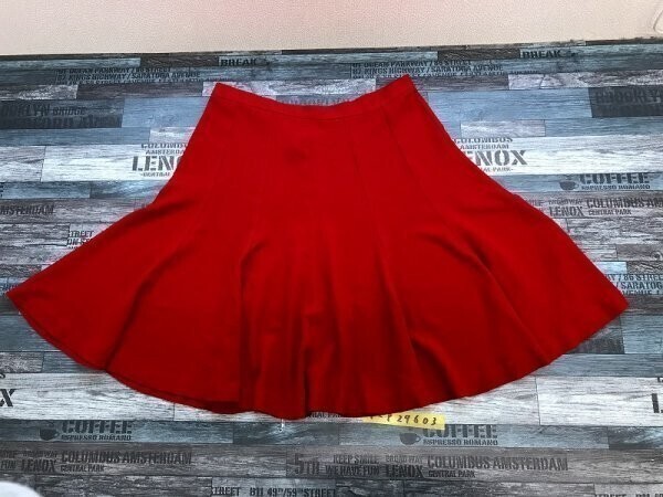 ISABEL DE PEDRO イサベルデペドロ レディース フレアスカート 赤_画像3
