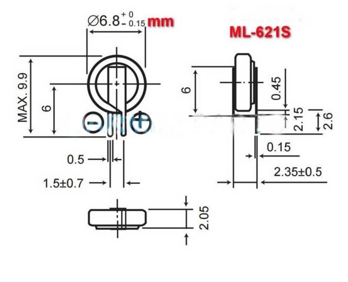 * новое поступление [ быстрое решение бесплатная доставка ] 2 шт 965 иен Panasonic ML621 (MS621FE сменный товар ) lithium 2 следующий перезаряжаемая батарея Panasonic*