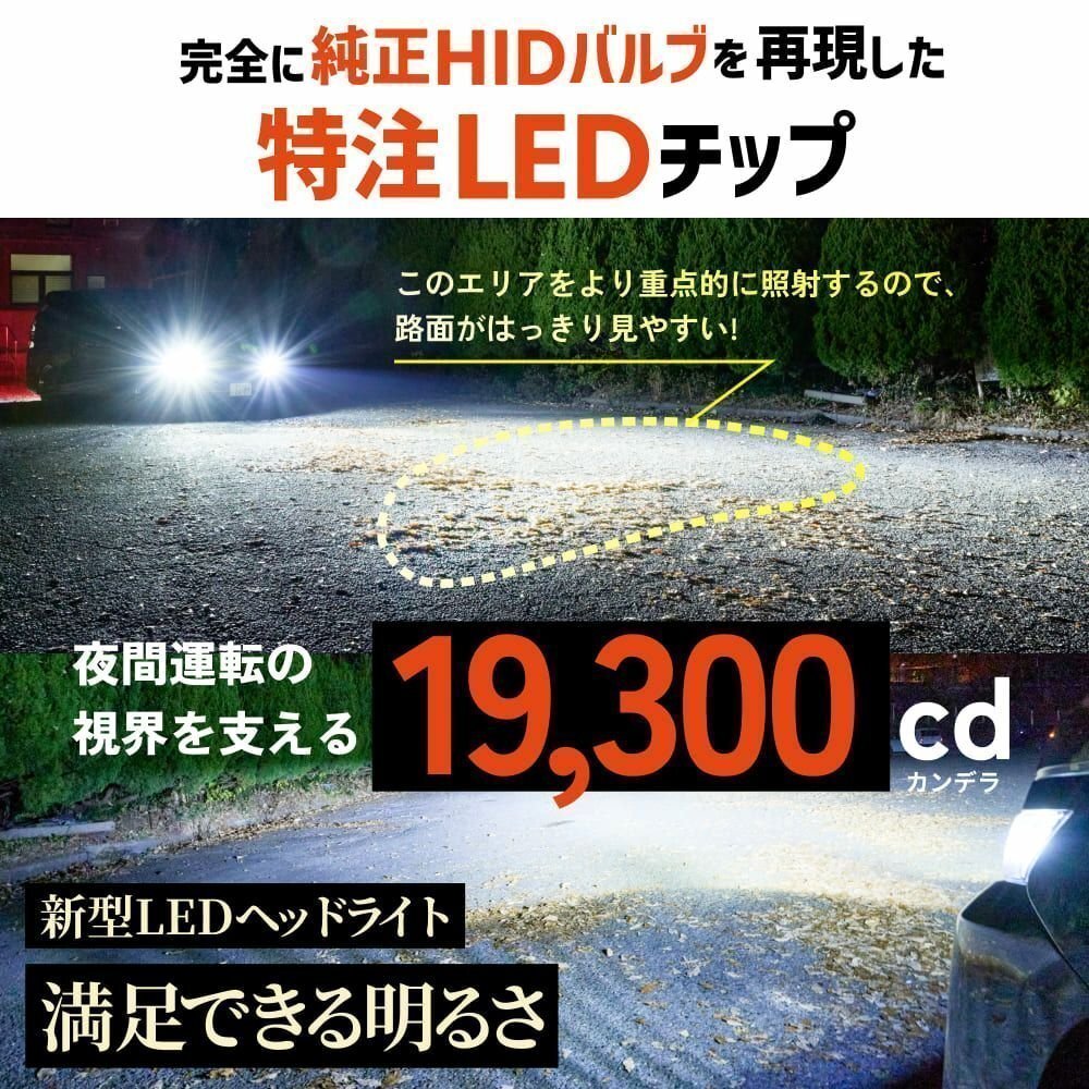 【4200円OFFセール】HIDをLED化! 【送料無料】HID屋 LED ヘッドライト D2R バルブ 2本セット 車検対応 安心2年保証 色々な車種に_画像5