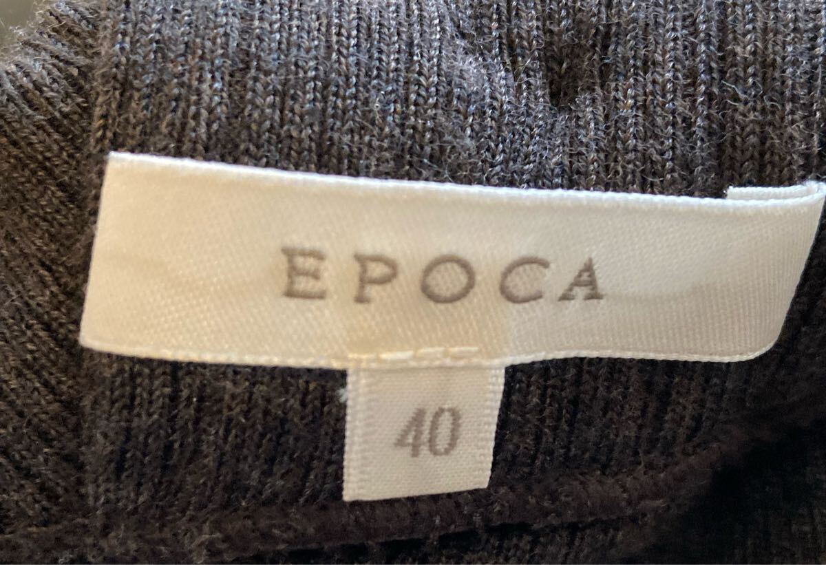 EPOCA＊エポカ カットソーニットチャコールグレー系40_画像6
