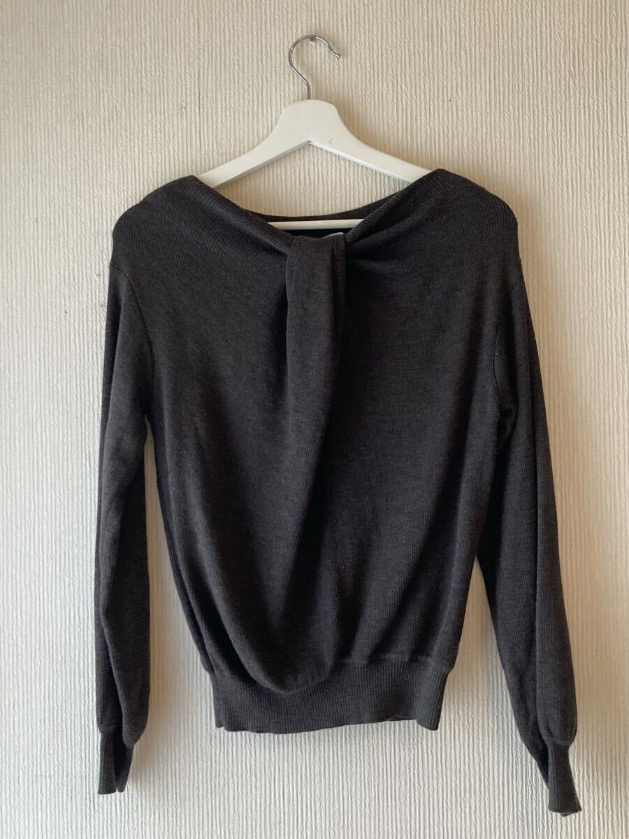 EPOCA＊エポカ カットソーニットチャコールグレー系40_画像3