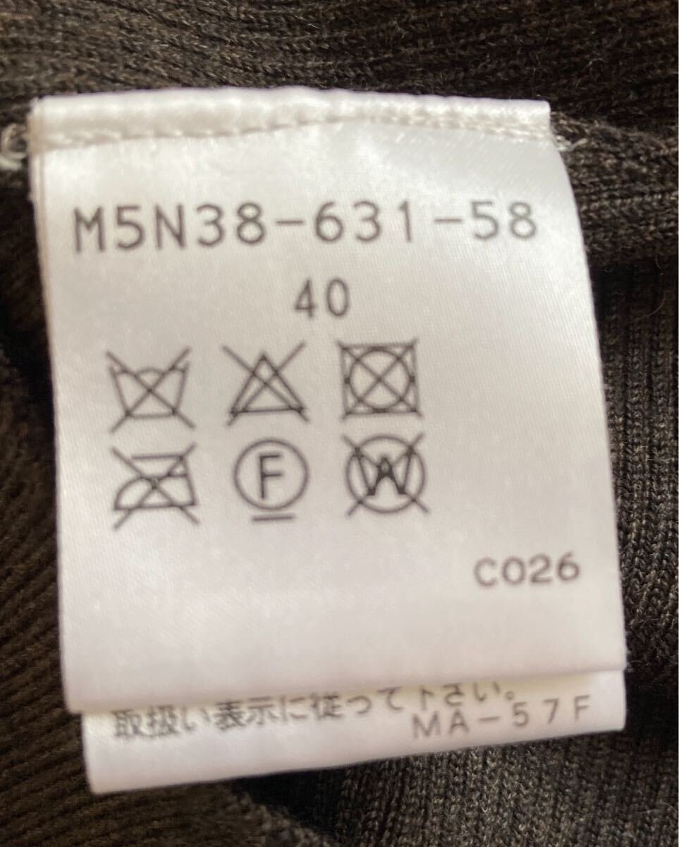 EPOCA＊エポカ カットソーニットチャコールグレー系40_画像7