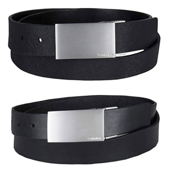 ※訳あり アウトレット★2 Calvin Klein(カルバンクライン)ck レザー ベルト ビジネス スーツ 小物 リバーシブル メンズ 11CK010004 黒 S_画像3