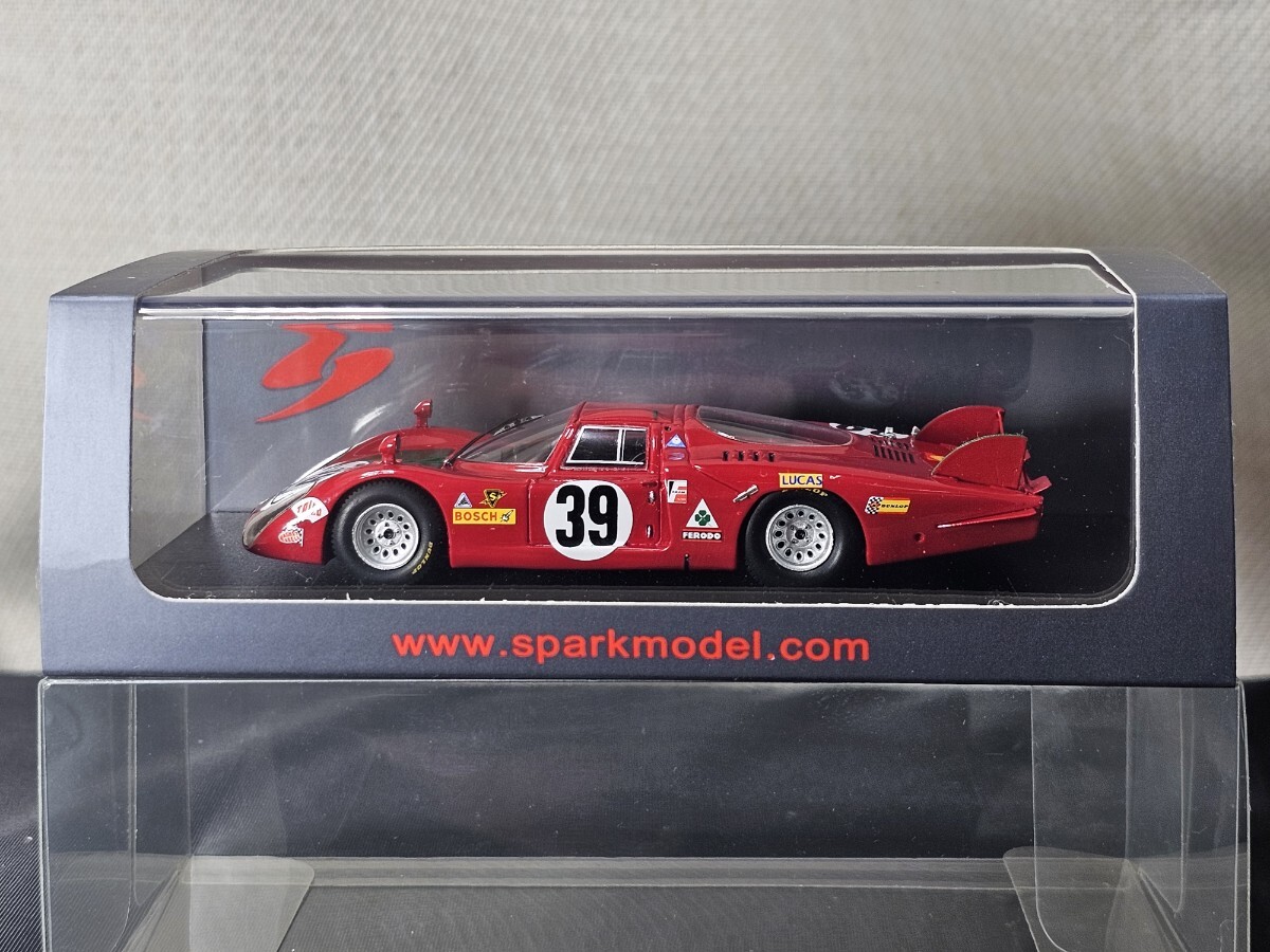 Spark スパーク Alfa Romeo 33/2 4th Le Mans 1968 Giunti/Galli #39 1/43 S4366 ケース未開封_画像1