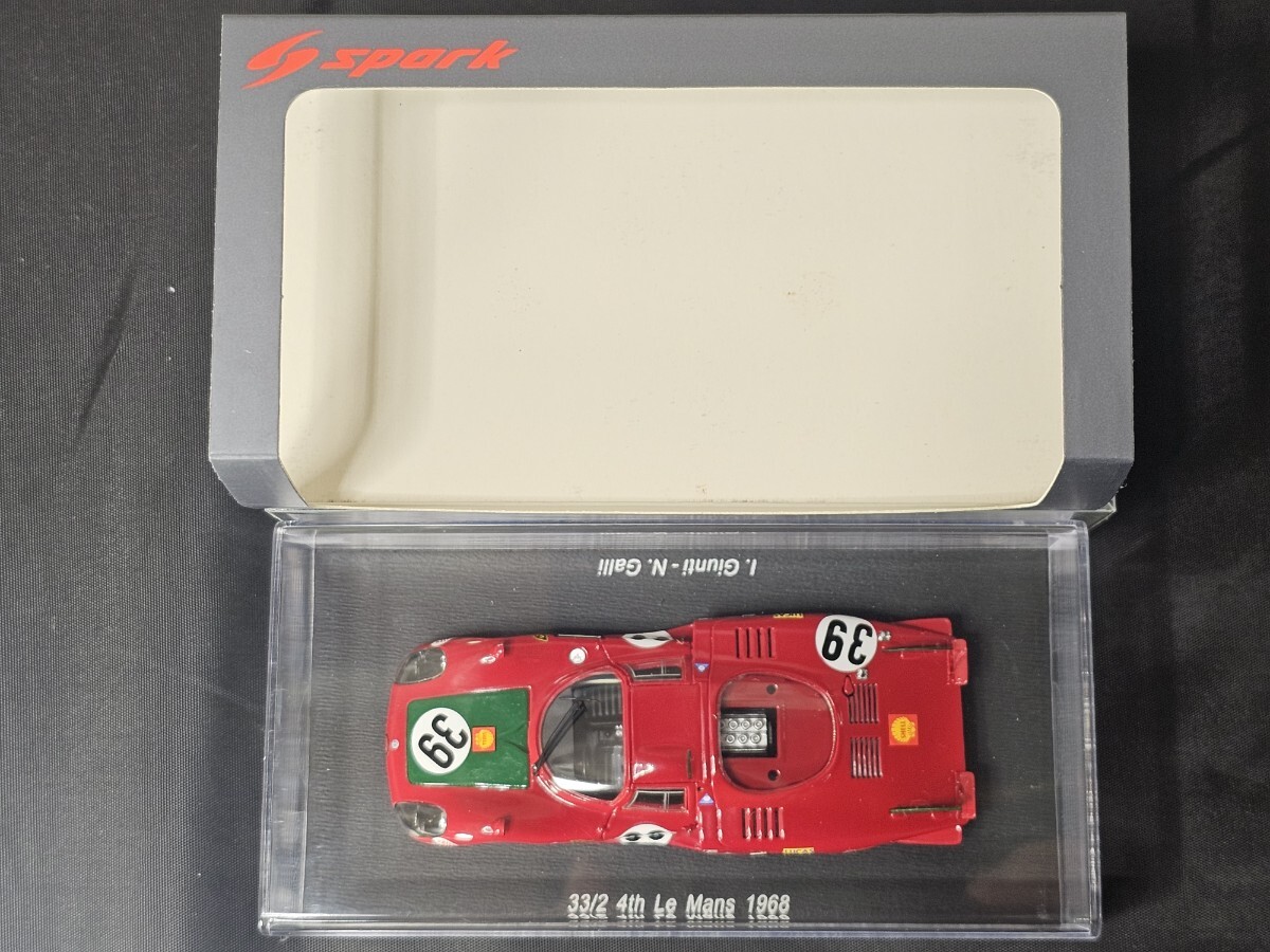 Spark スパーク Alfa Romeo 33/2 4th Le Mans 1968 Giunti/Galli #39 1/43 S4366 ケース未開封_画像3