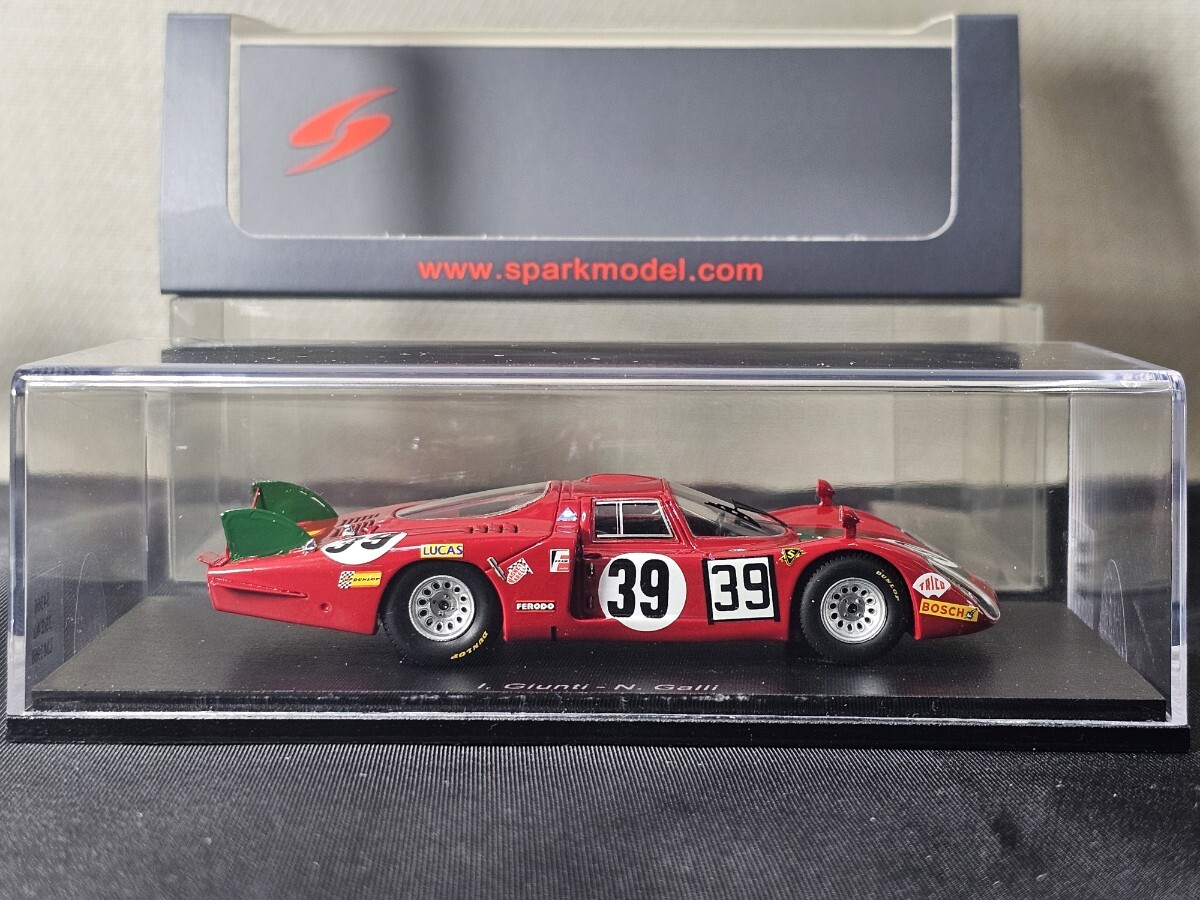 Spark スパーク Alfa Romeo 33/2 4th Le Mans 1968 Giunti/Galli #39 1/43 S4366 ケース未開封_画像5