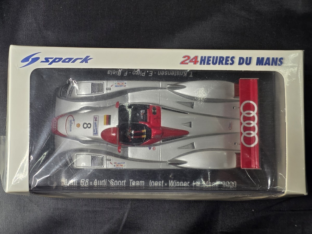 1/43 spark スパーク Audi R8 No.8 Winner Le Mans 2000 Audi Sport Team Joest【43LM00】_画像2