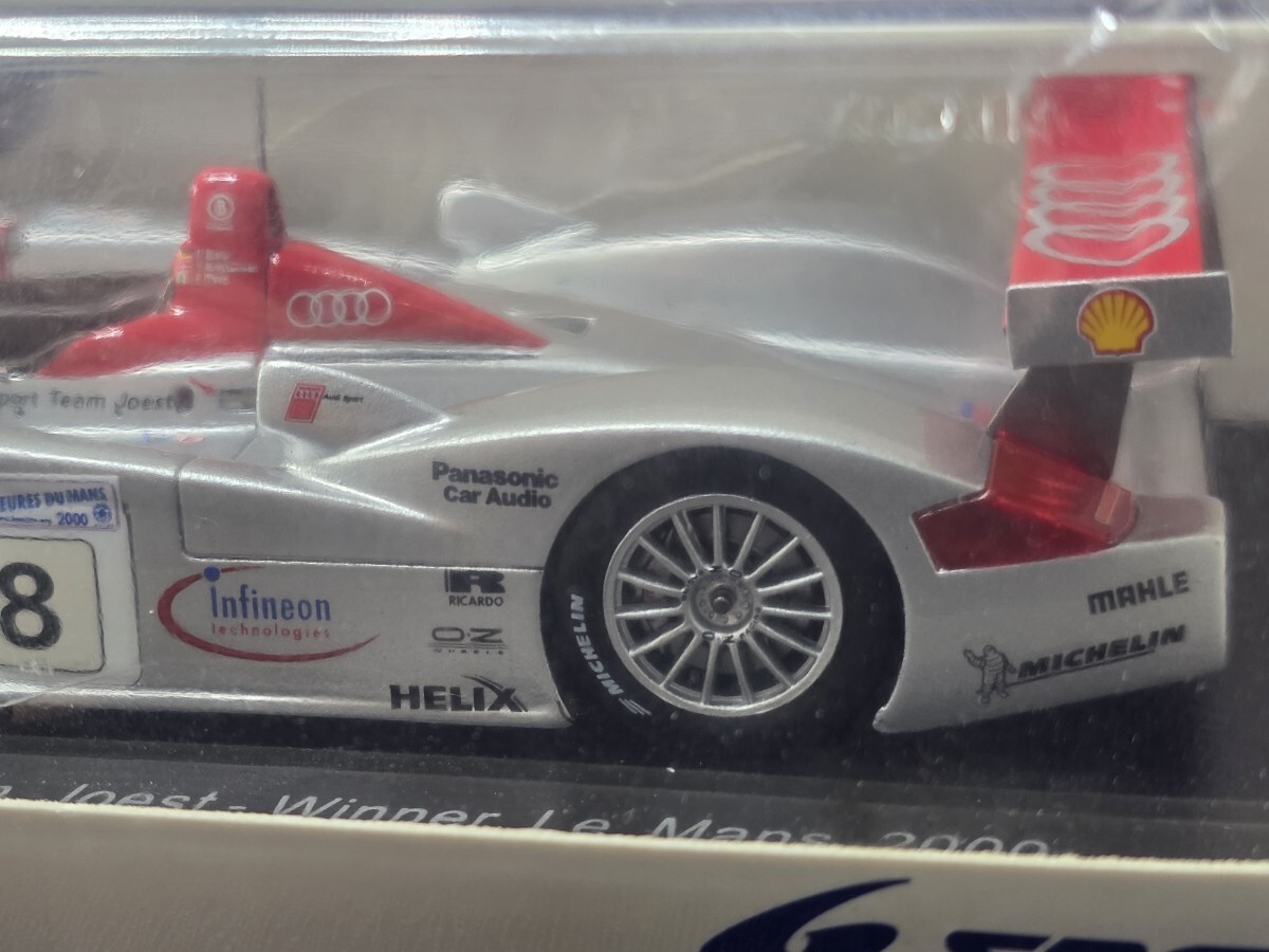 1/43 spark スパーク Audi R8 No.8 Winner Le Mans 2000 Audi Sport Team Joest【43LM00】_画像4