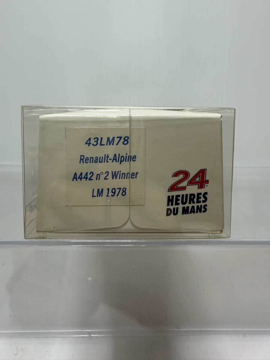 43LM78 spark 1/43 Renault-Alpine A442 n°2 Winner LM 1978 Le Mans 24h #2 No.2 D.Pironi J-P Jaussand ルマン 優勝_画像4