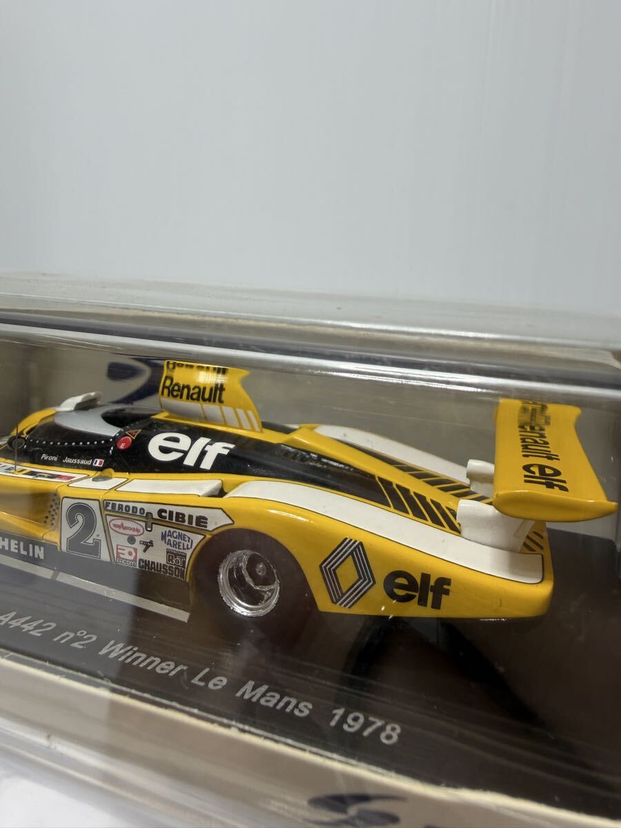 43LM78 spark 1/43 Renault-Alpine A442 n°2 Winner LM 1978 Le Mans 24h #2 No.2 D.Pironi J-P Jaussand ルマン 優勝_画像7