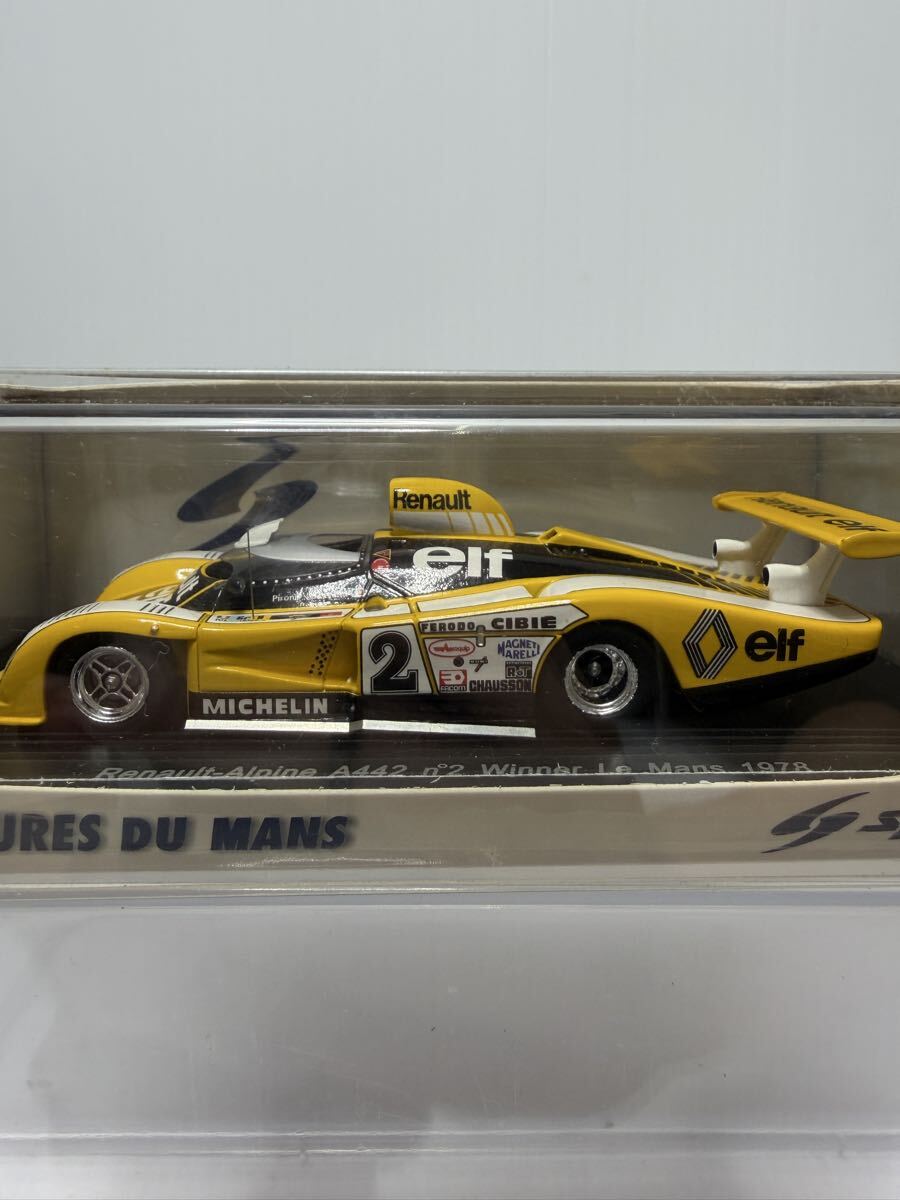 43LM78 spark 1/43 Renault-Alpine A442 n°2 Winner LM 1978 Le Mans 24h #2 No.2 D.Pironi J-P Jaussand ルマン 優勝_画像9