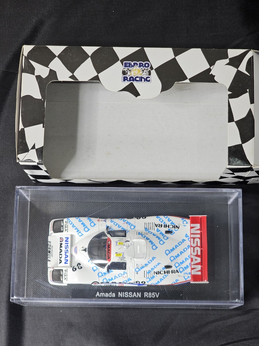 EBBRO　1/43 アマダ ニッサン R85V レジンモデル ホワイト/ブルー [44508]_画像2