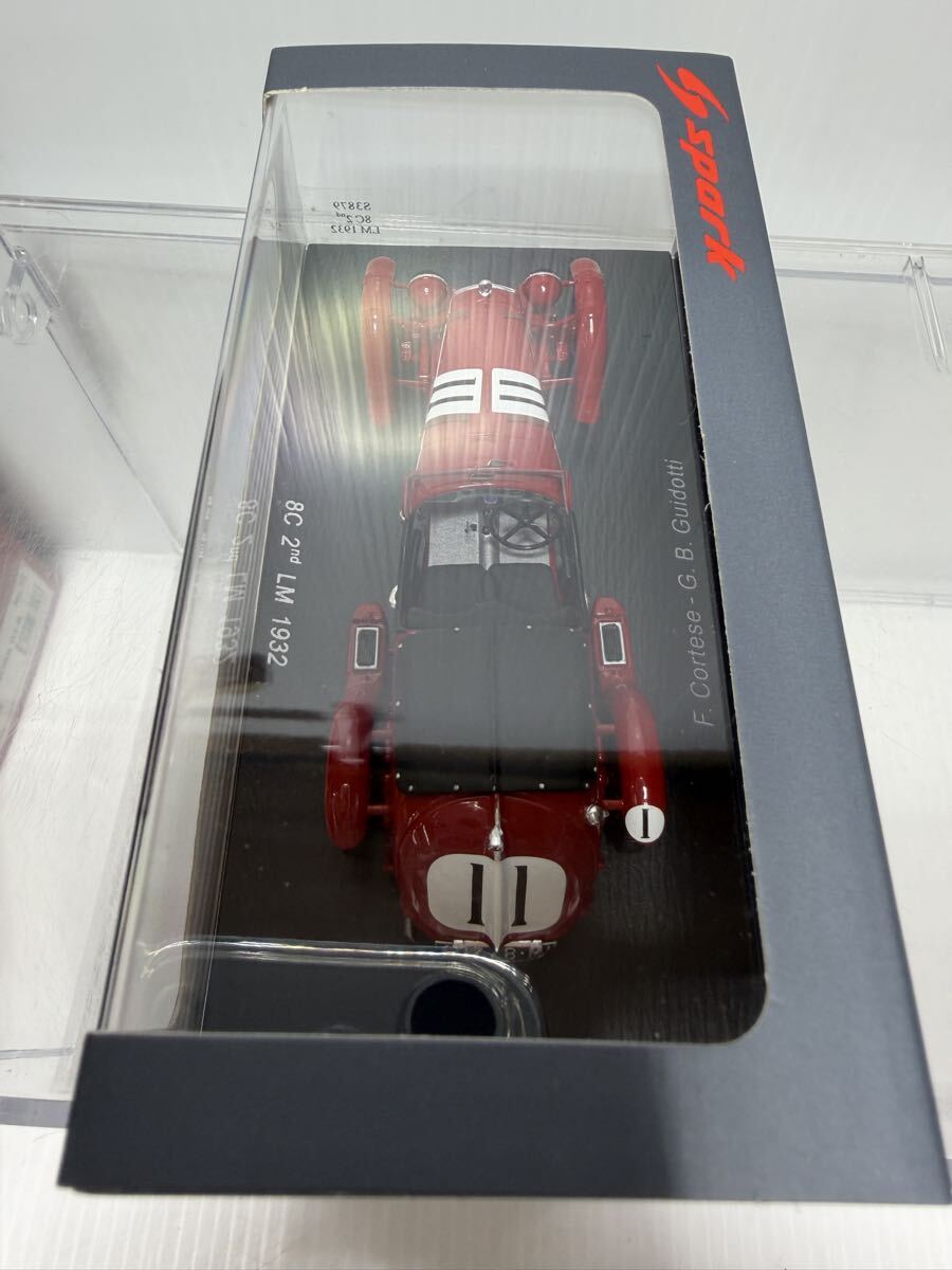 S3879 spark 1/43 8C 2nd LM 1932 Le Mans No.11 #11 スパーク ルマン アルファロメオ Alpha romeo_画像5
