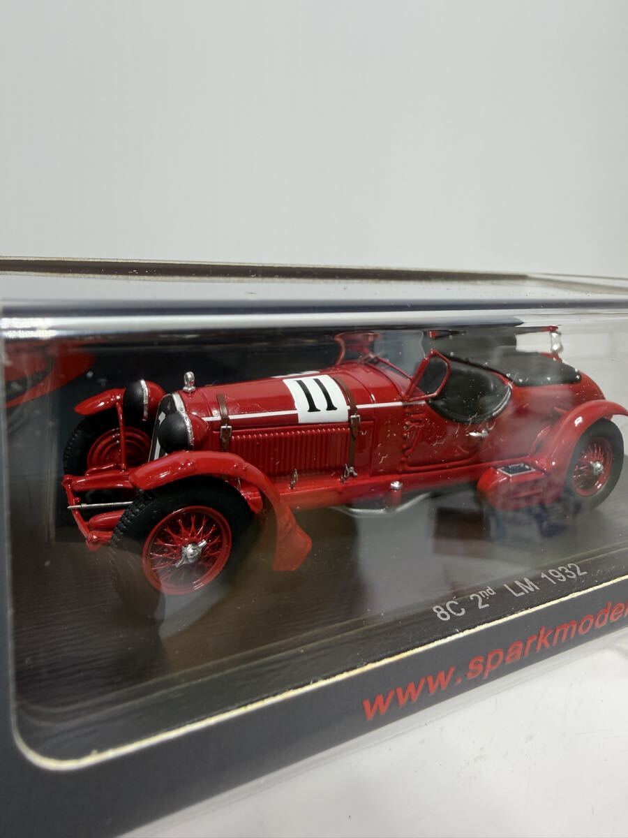 S3879 spark 1/43 8C 2nd LM 1932 Le Mans No.11 #11 スパーク ルマン アルファロメオ Alpha romeo_画像6