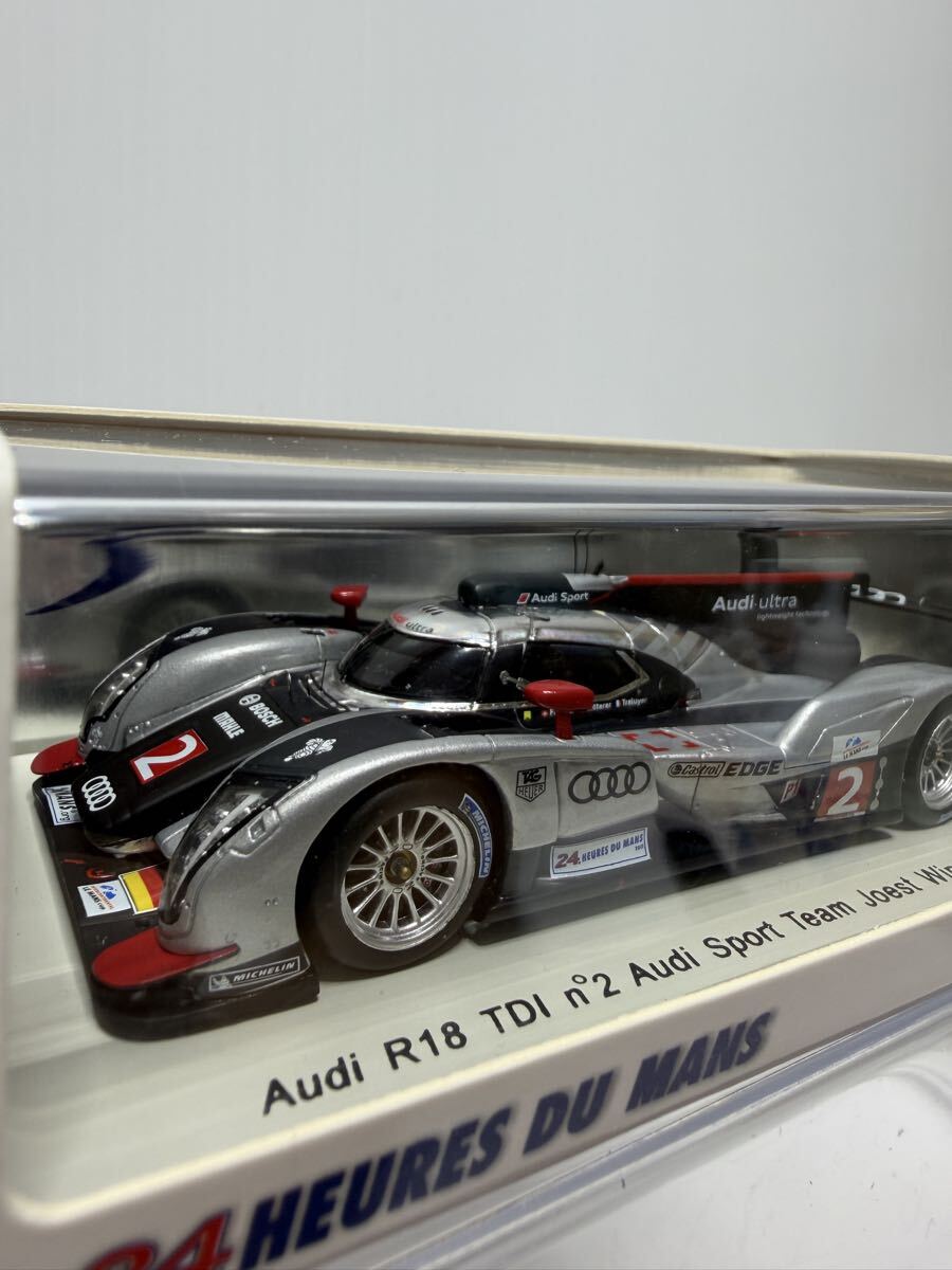 43LM11 spark 1/43 AUDI R18 TDI n°2 Audi Sport Team Joest Winner LM 2011 No.2 #2 Le Mans スパーク アウディ ルマン_画像7