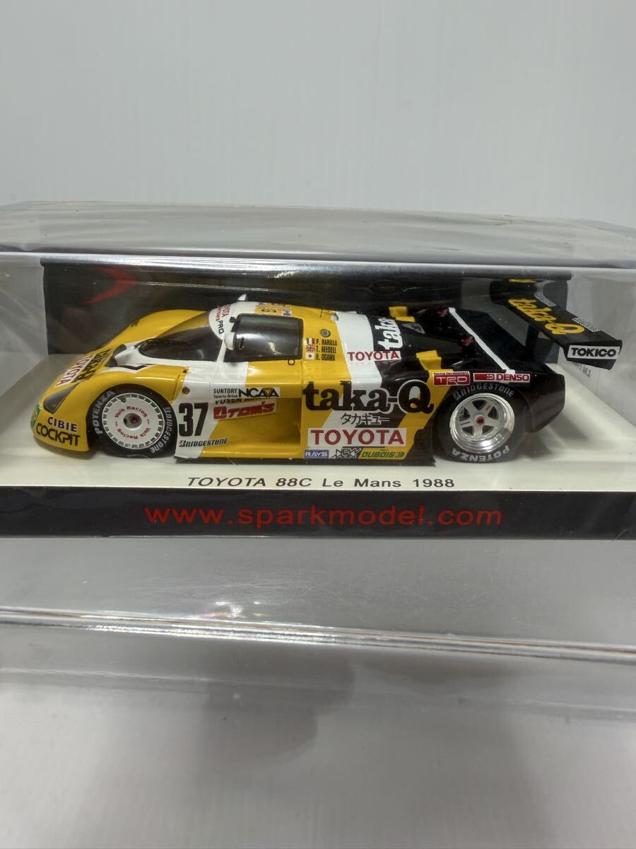 S5243 spark 1/43 TOYOTA 88C LM 1988 Le Mans トヨタ ルマン No.37 #37 ミニカー_画像6