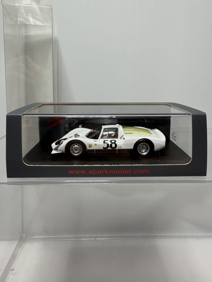 S4491 spark 1/43 Porsche 906 7th LM 1966 スパーク ポルシェ Le Mans No.58 #58 ルマン ミニカー_画像1