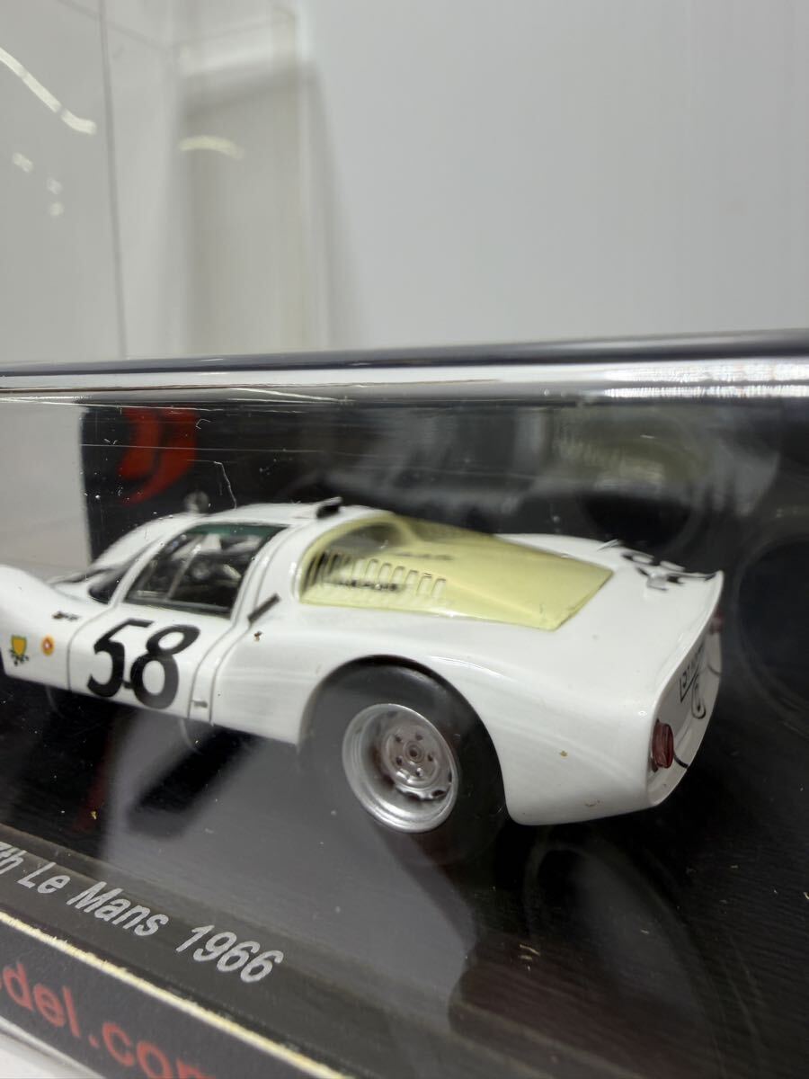 S4491 spark 1/43 Porsche 906 7th LM 1966 スパーク ポルシェ Le Mans No.58 #58 ルマン ミニカー_画像8