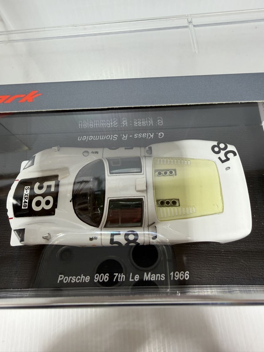 S4491 spark 1/43 Porsche 906 7th LM 1966 スパーク ポルシェ Le Mans No.58 #58 ルマン ミニカー_画像9
