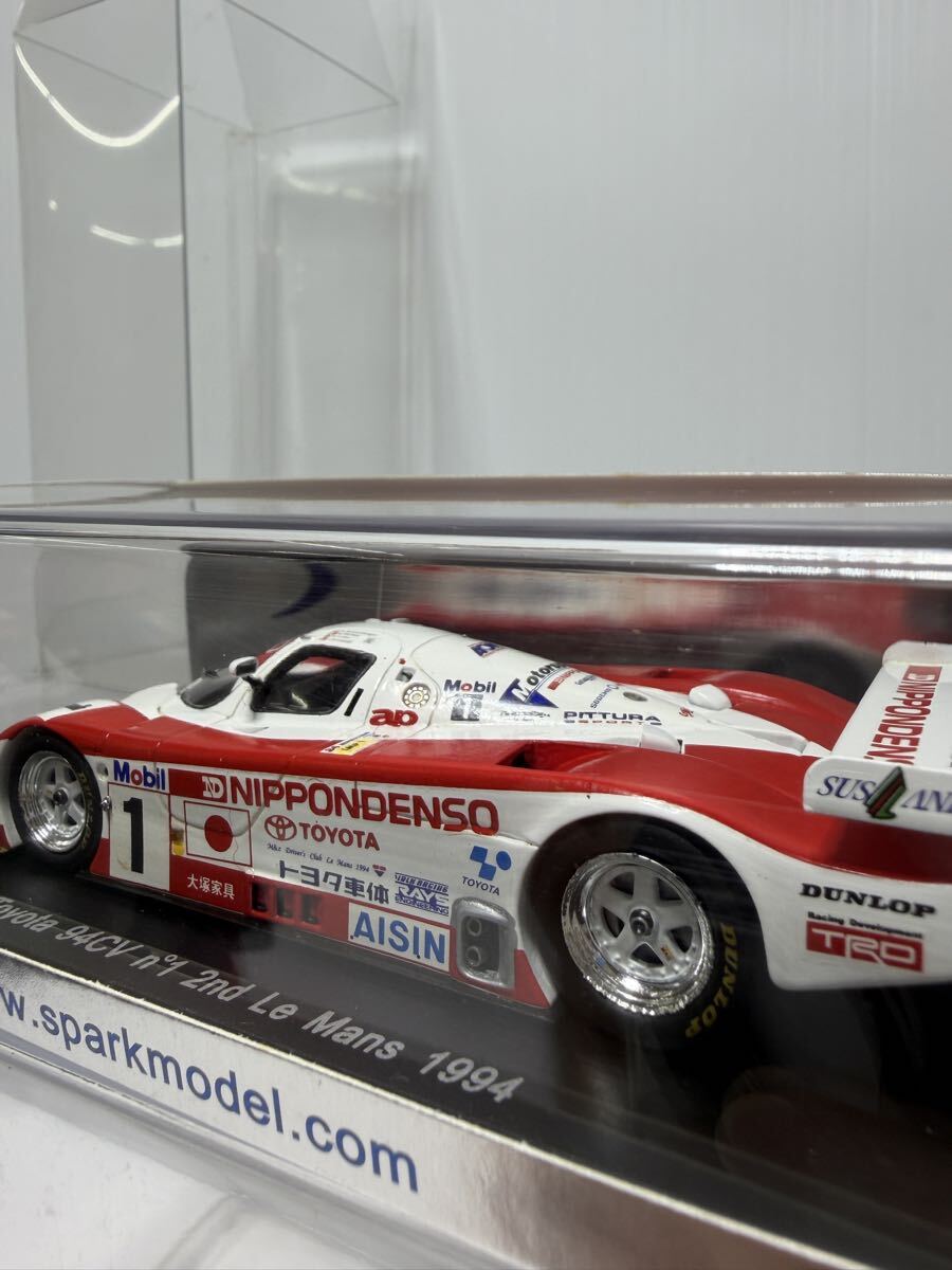 S1378 spark 1/43 Toyota 94CV n°1 2nd LM 1994 スパーク トヨタ No.1 #1 Le Mans ルマン ミニカー_画像9