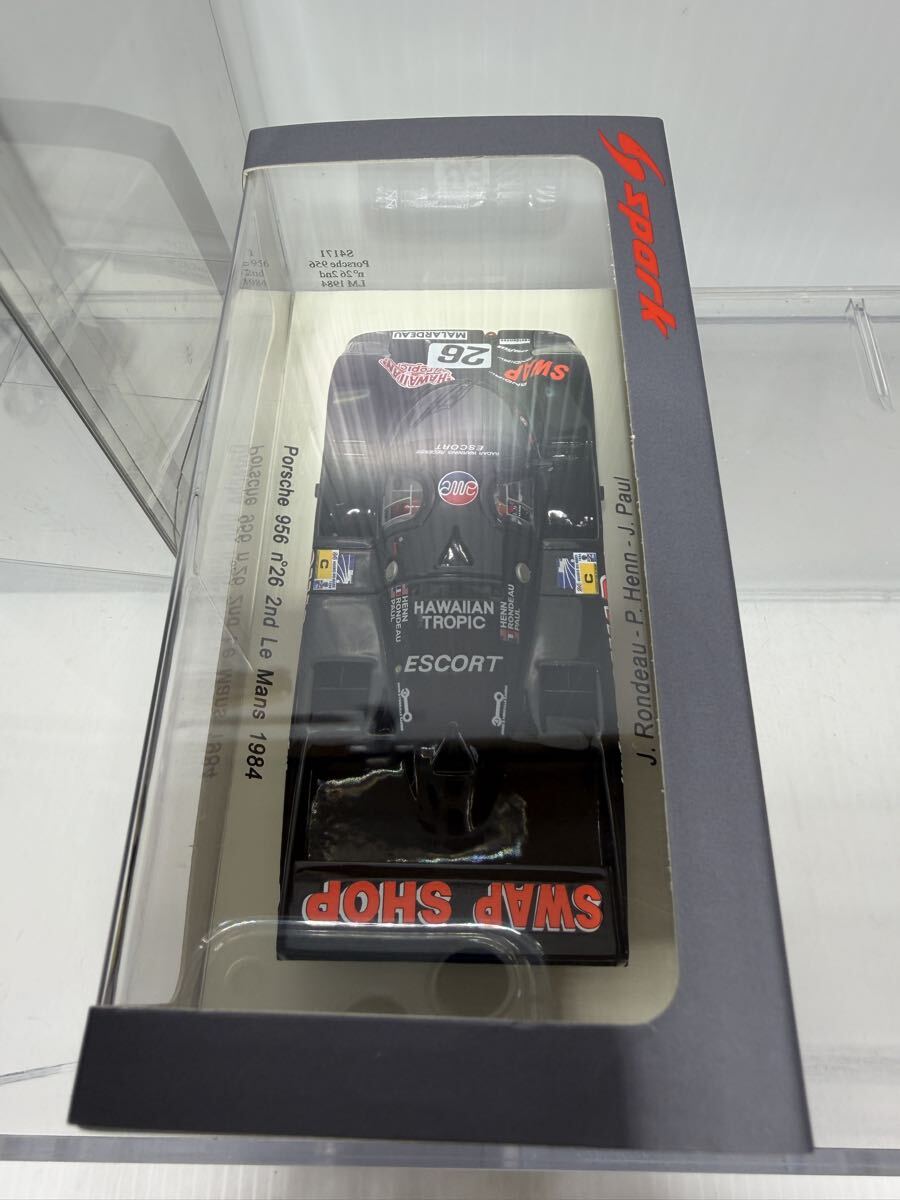 S4171 spark 1/43 Porsche 956 n°26 2nd LM 1984 スパーク ポルシェ No.26 #26 Le Mans ルマン ミニカー_画像5