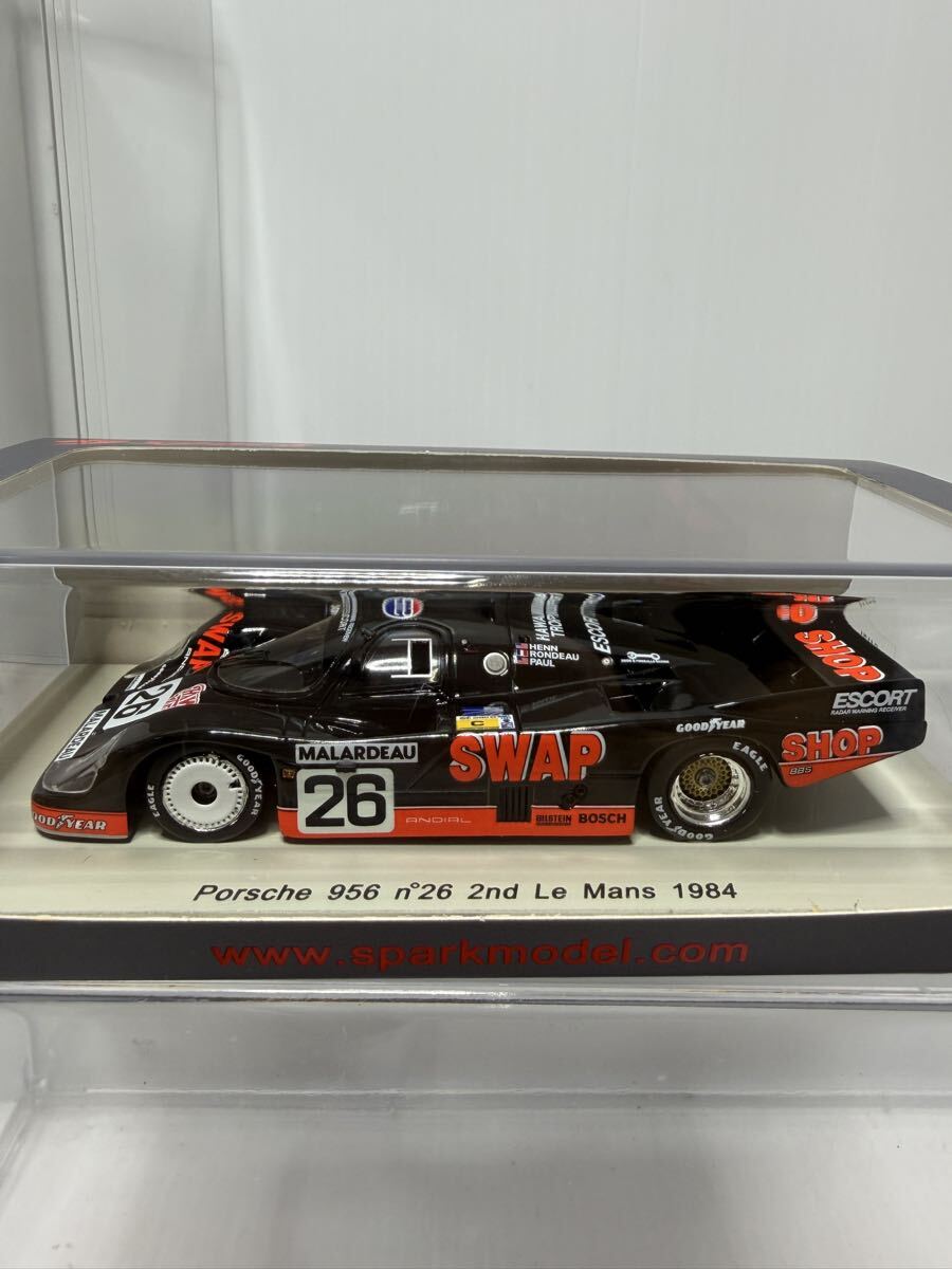S4171 spark 1/43 Porsche 956 n°26 2nd LM 1984 スパーク ポルシェ No.26 #26 Le Mans ルマン ミニカー_画像7