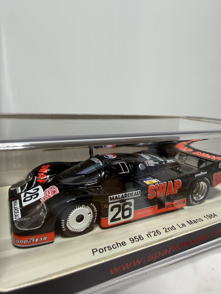 S4171 spark 1/43 Porsche 956 n°26 2nd LM 1984 スパーク ポルシェ No.26 #26 Le Mans ルマン ミニカー_画像8