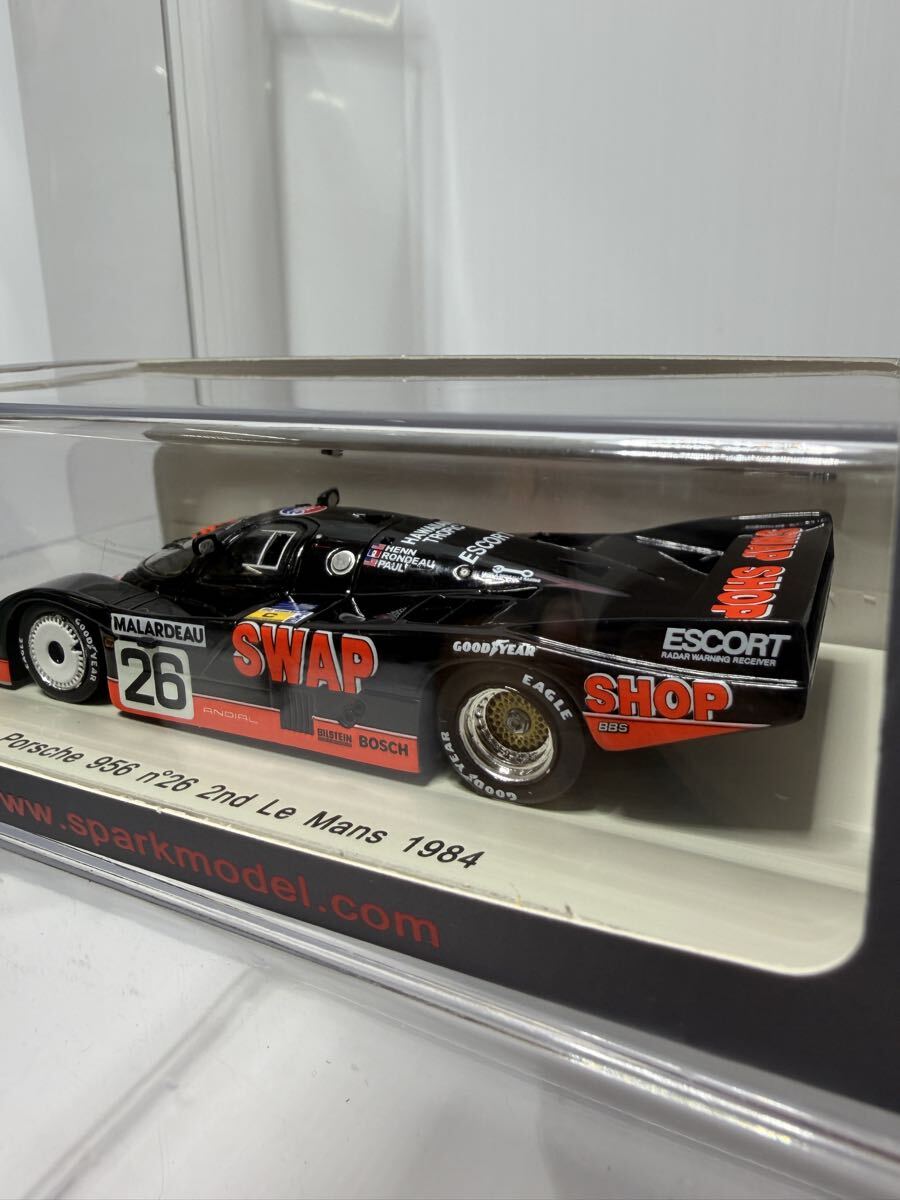 S4171 spark 1/43 Porsche 956 n°26 2nd LM 1984 スパーク ポルシェ No.26 #26 Le Mans ルマン ミニカー_画像9