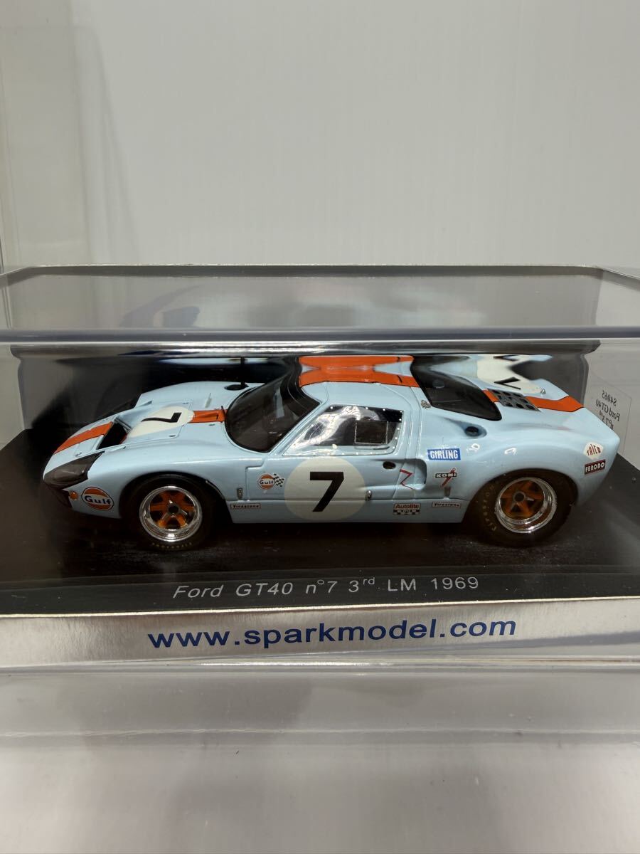 S4065 spark /143 Ford GT40 n°7 3rd LM1969 スパーク フォード No.7 #7 Le Mans ルマン _画像6