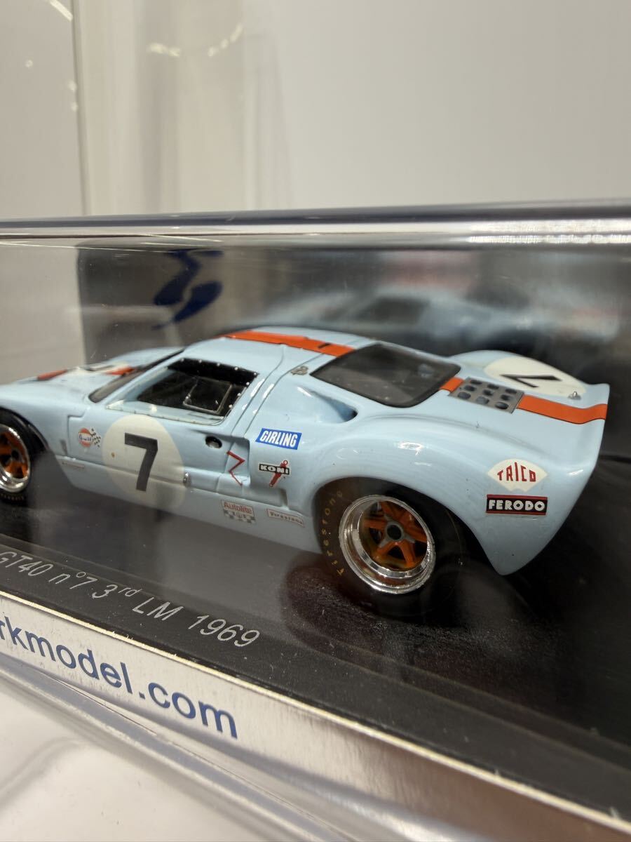 S4065 spark /143 Ford GT40 n°7 3rd LM1969 スパーク フォード No.7 #7 Le Mans ルマン _画像8
