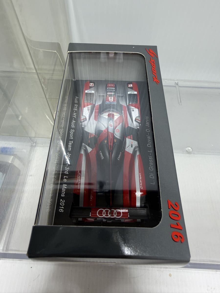 S5105 spark 1/43 Audi R18 Audi Sport Team Joest 3rd LM 2016 スパーク アウディ Le Mans ルマン No.8 #8 ミニカー_画像5