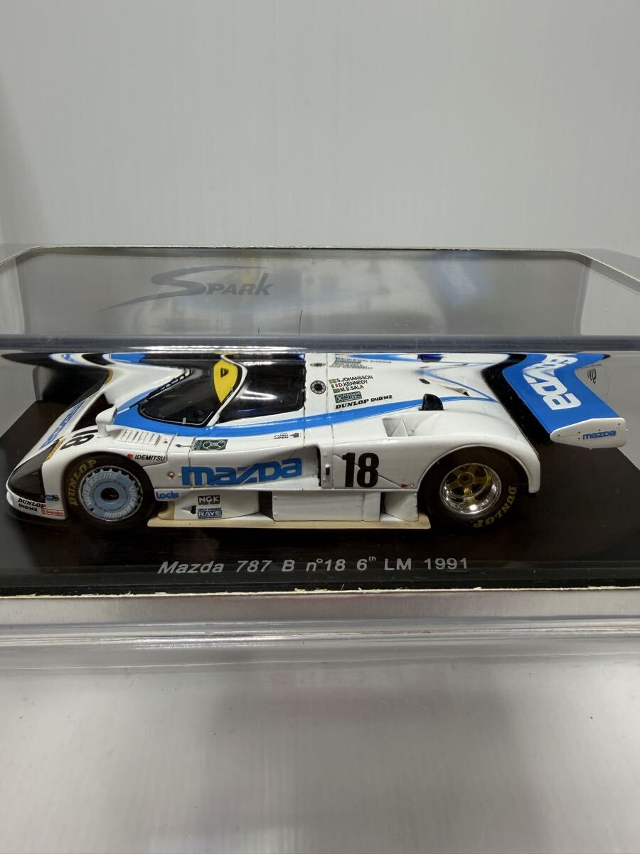 S0648 spark 1/43 Mazda 787 B n°18 6th LM 1991 スパーク マツダ No.18 #18 Le Mans ルマン_画像6