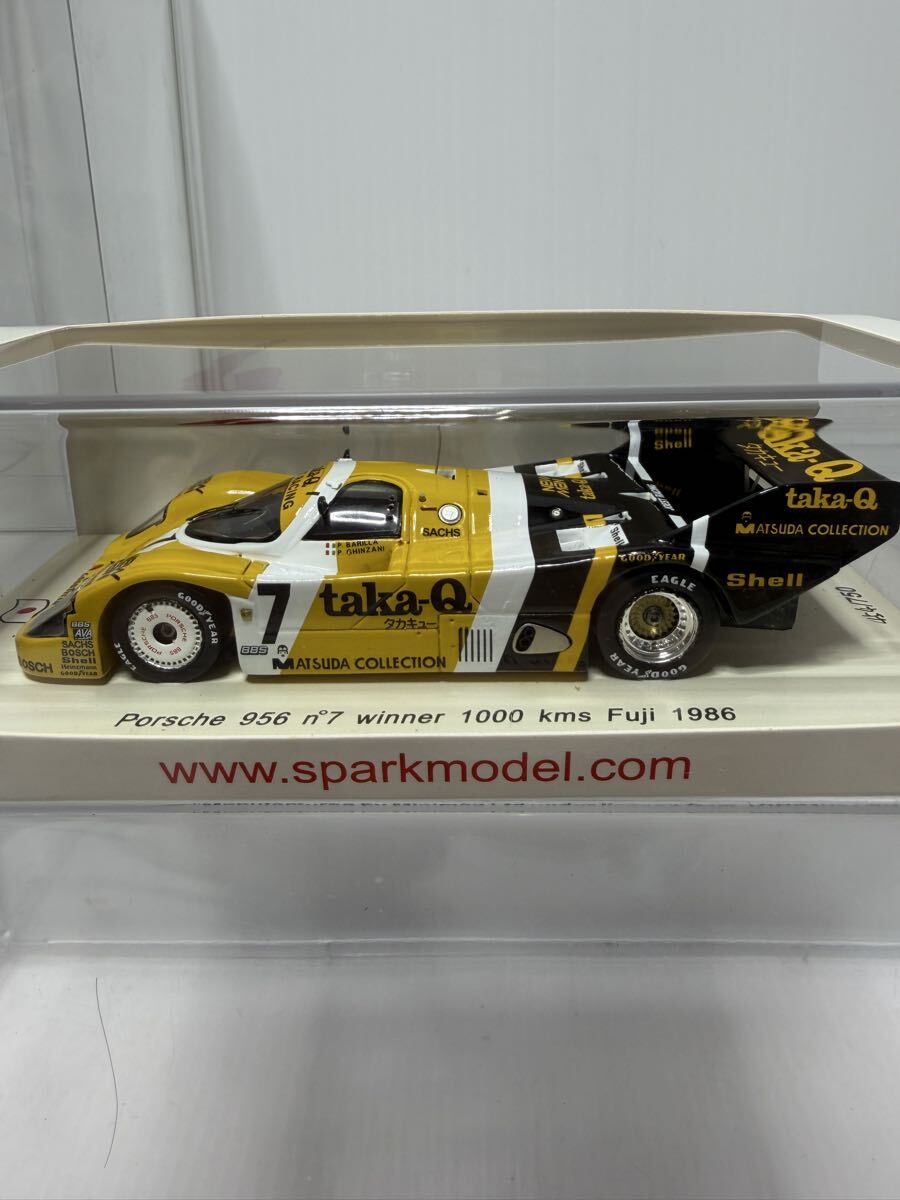 SJ019 spark 1/43 Porsche 956 n°7 Winner 1000kms Fuji 1986 Spark Porsche No.7 #7