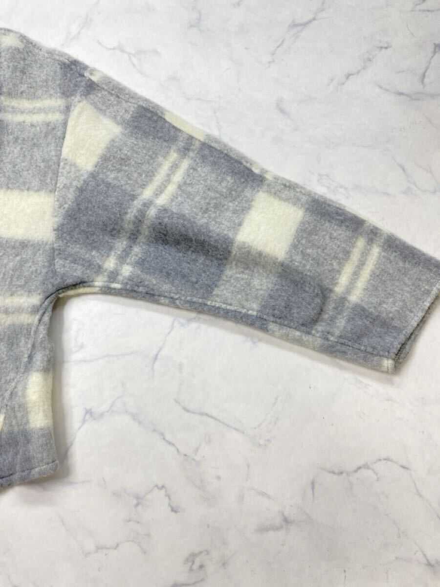 ZARA ザラ★タグ付き未使用★大人可愛い★タータンチェック フリース調トップス プルオーバーシャツ★Lサイズ 1016_画像6