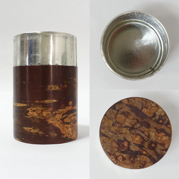 * Akita Sakura кожа умение . Цу чайная посуда Akita Sakura кожа умение Sakura кожа банка для чая (0220504080)