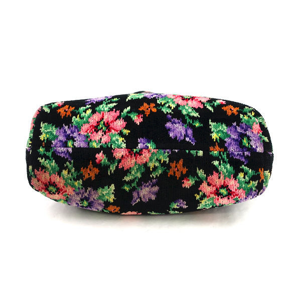 # Feiler shu Neal тканый цветочный принт ручная сумочка большая сумка черный (0990014376)