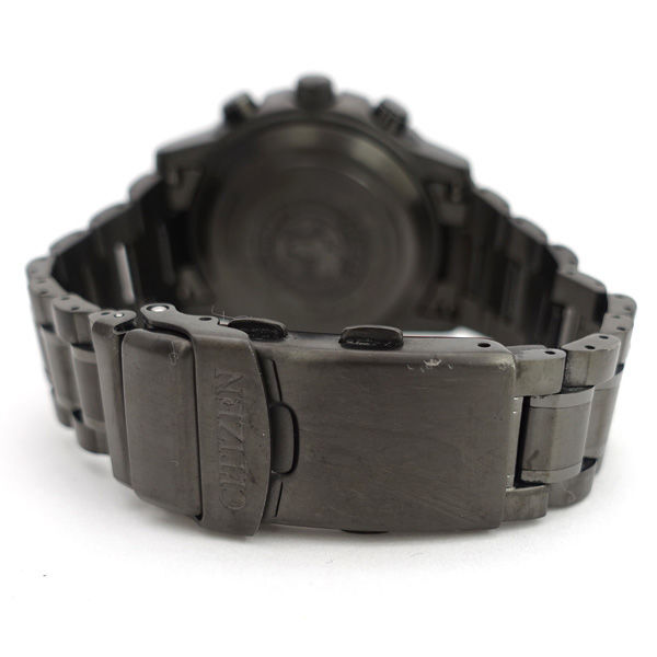 ★ シチズン プロマスター デュラテクト エコドライブ クロノ デイデイト 電波時計 チタン H610-T018688 (0220538250)_画像5