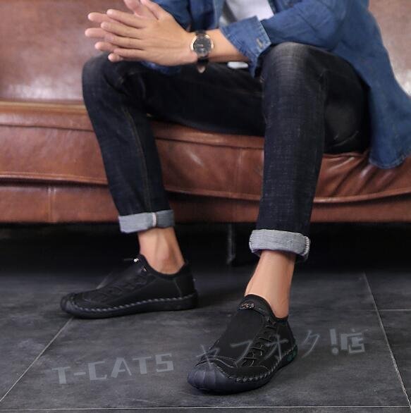 * новый товар популярный прогулочные туфли мужской Loafer натуральная кожа обувь легкий спортивные туфли высококлассный туфли без застежки джентльмен обувь "дышит" черный . выбор цвета возможно 