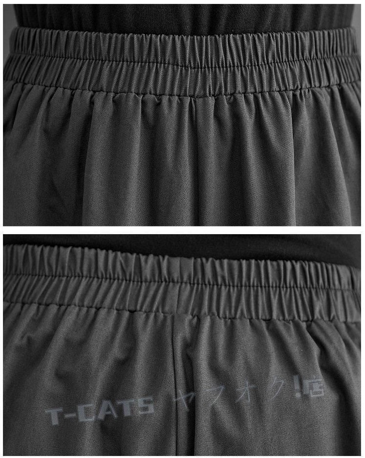 * новый товар осень женский брюки одноцветный casual плиссировать талия резина широкий брюки брюки пепел 