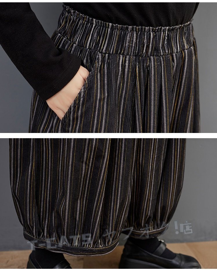 * новый товар осень женский натуральный casual свободно 9 минут брюки порез . изменение окантовка рисунок широкий брюки шаровары