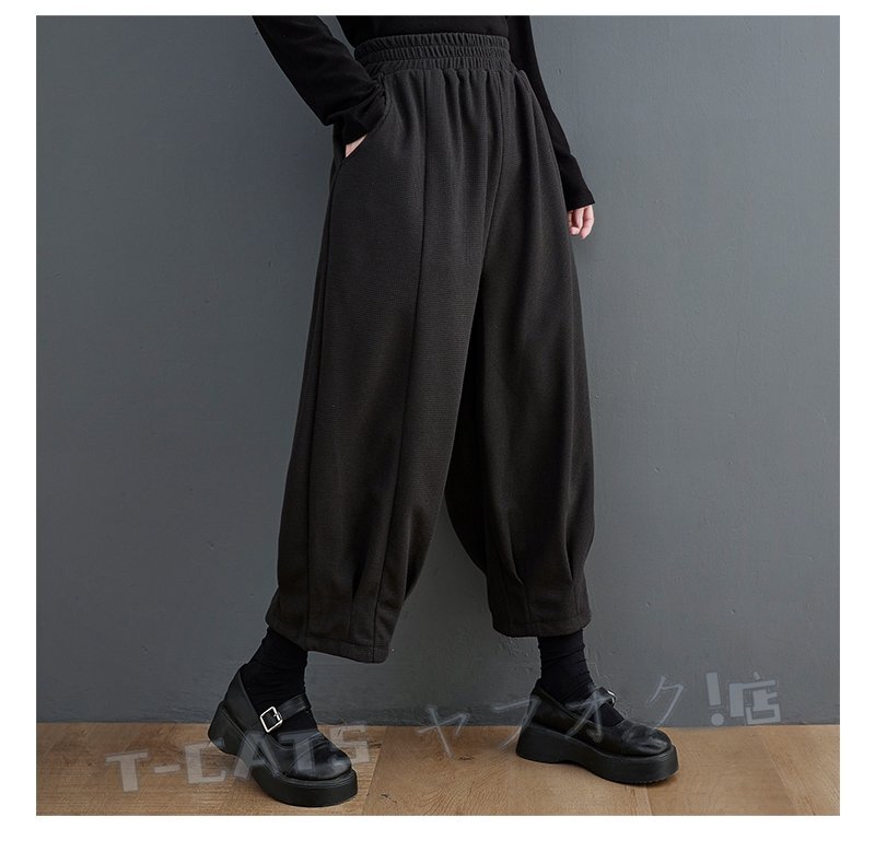 * новый товар весна casual свободно большой размер 304050 плата женский gya The - широкий брюки шаровары чёрный