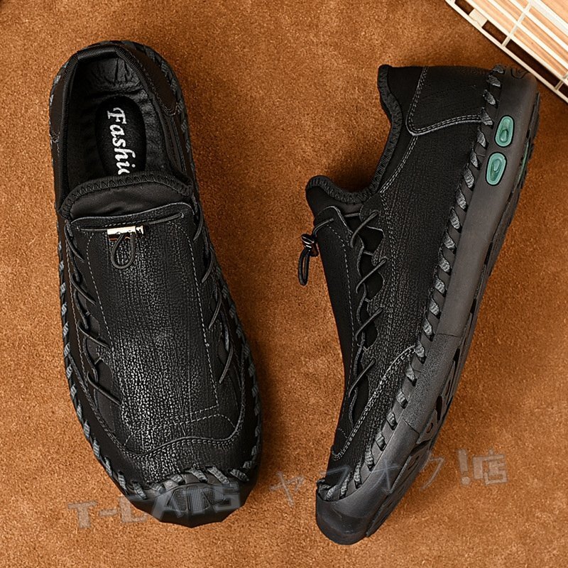 * новый товар популярный прогулочные туфли мужской Loafer натуральная кожа обувь легкий спортивные туфли высококлассный туфли без застежки джентльмен обувь "дышит" черный . выбор цвета возможно 