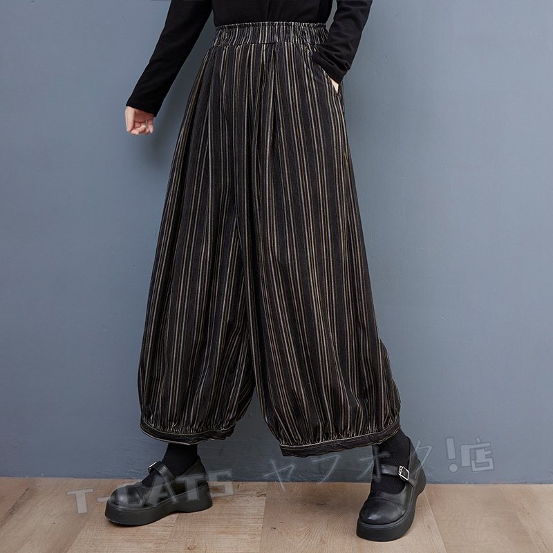 * новый товар осень женский натуральный casual свободно 9 минут брюки порез . изменение окантовка рисунок широкий брюки шаровары