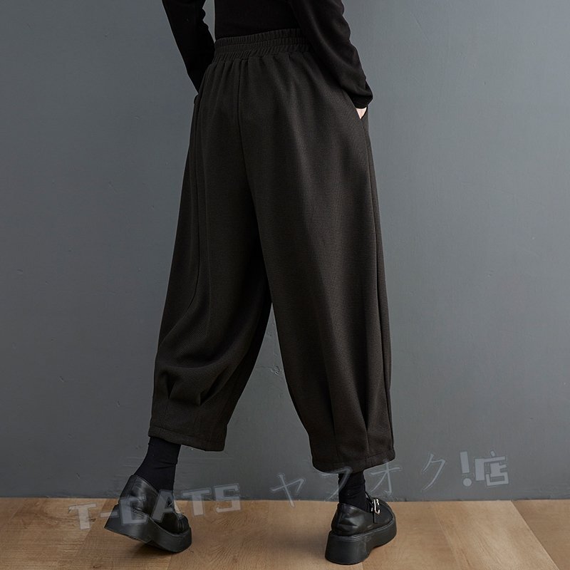 * новый товар весна casual свободно большой размер 304050 плата женский gya The - широкий брюки шаровары чёрный