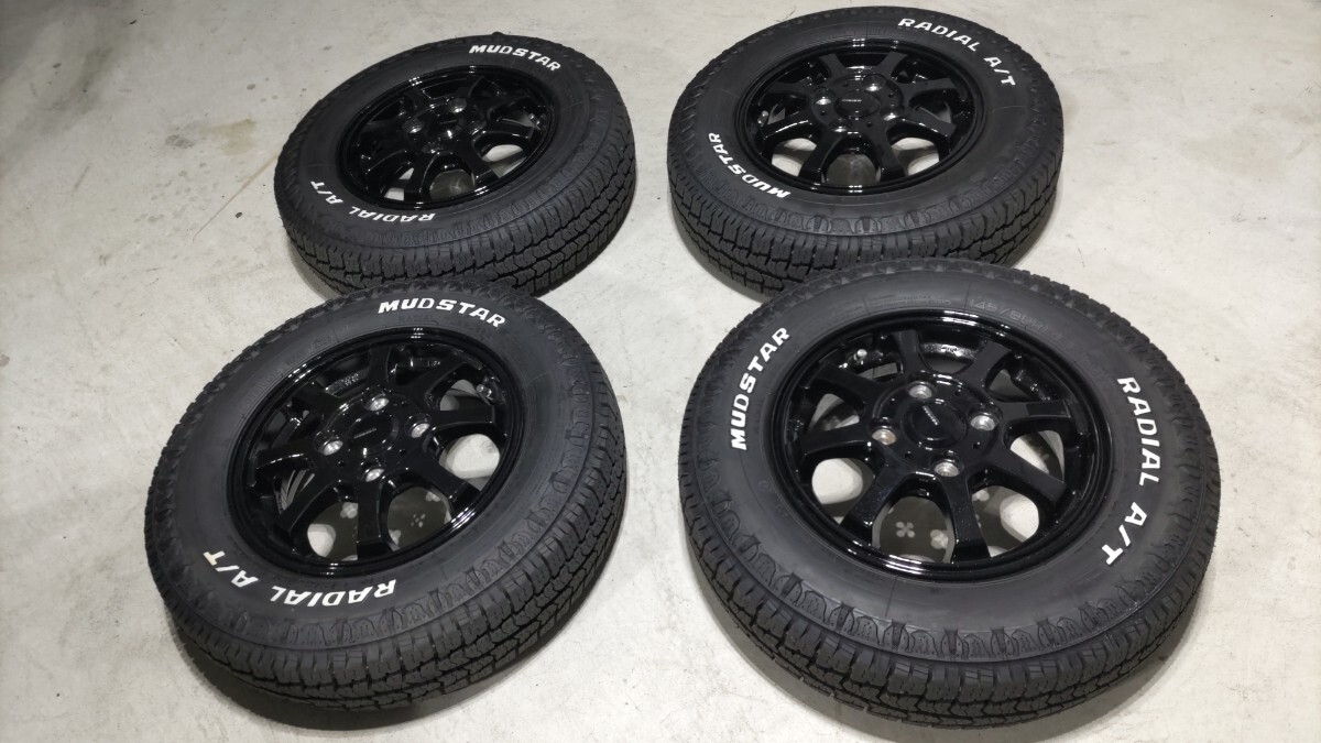 G-Speed.G-08/4B＋43pcd100-4H/MUDSTAR.RADIAL/AT/145/80r12/80/78Nホワイトレタータイヤ2025/美品_画像6