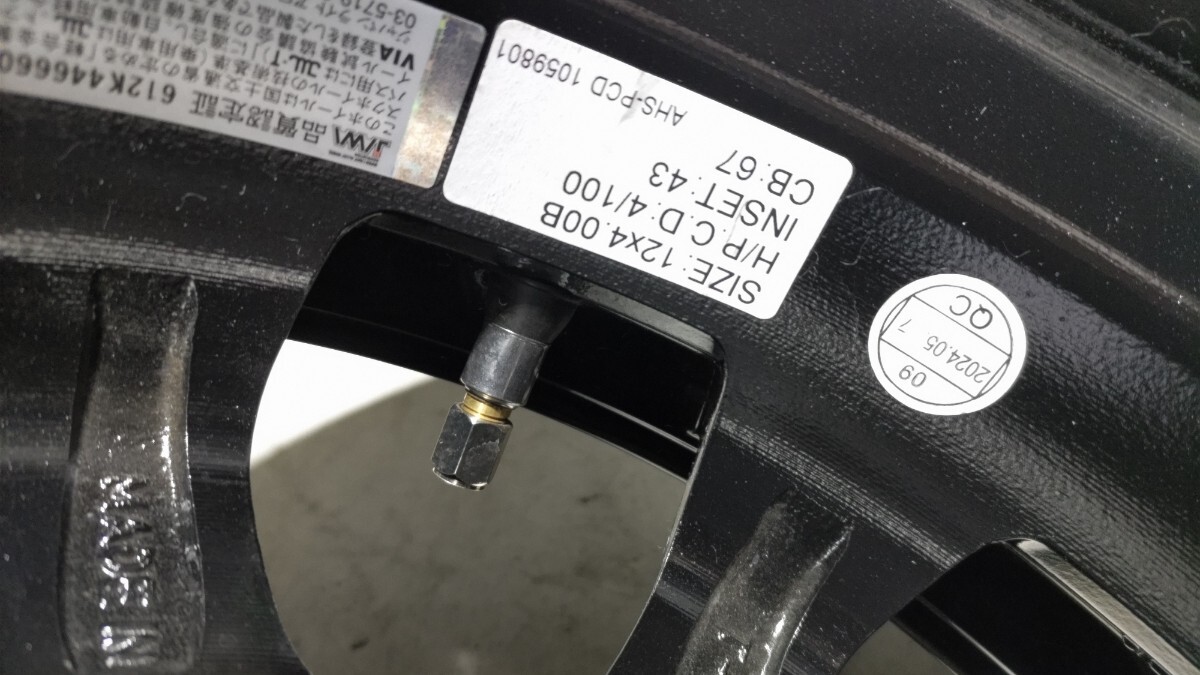 G-Speed.G-08/4B＋43pcd100-4H/MUDSTAR.RADIAL/AT/145/80r12/80/78Nホワイトレタータイヤ2025/美品_画像9